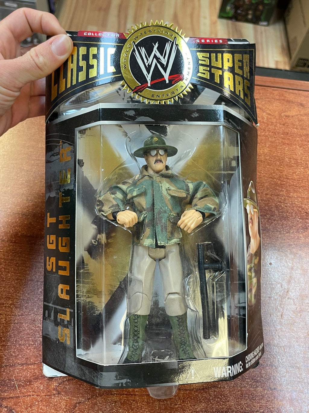 Sgt Slaughter (WWF Classic Superstars, Jakks) **SEALED** product image 3, provided for visual reference and product detail