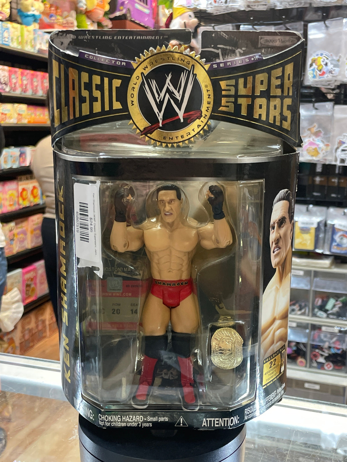 Ken Shamrock (WWF Classic Superstars, Jakks Pacific) SEALED product image 1, provided for visual reference and product