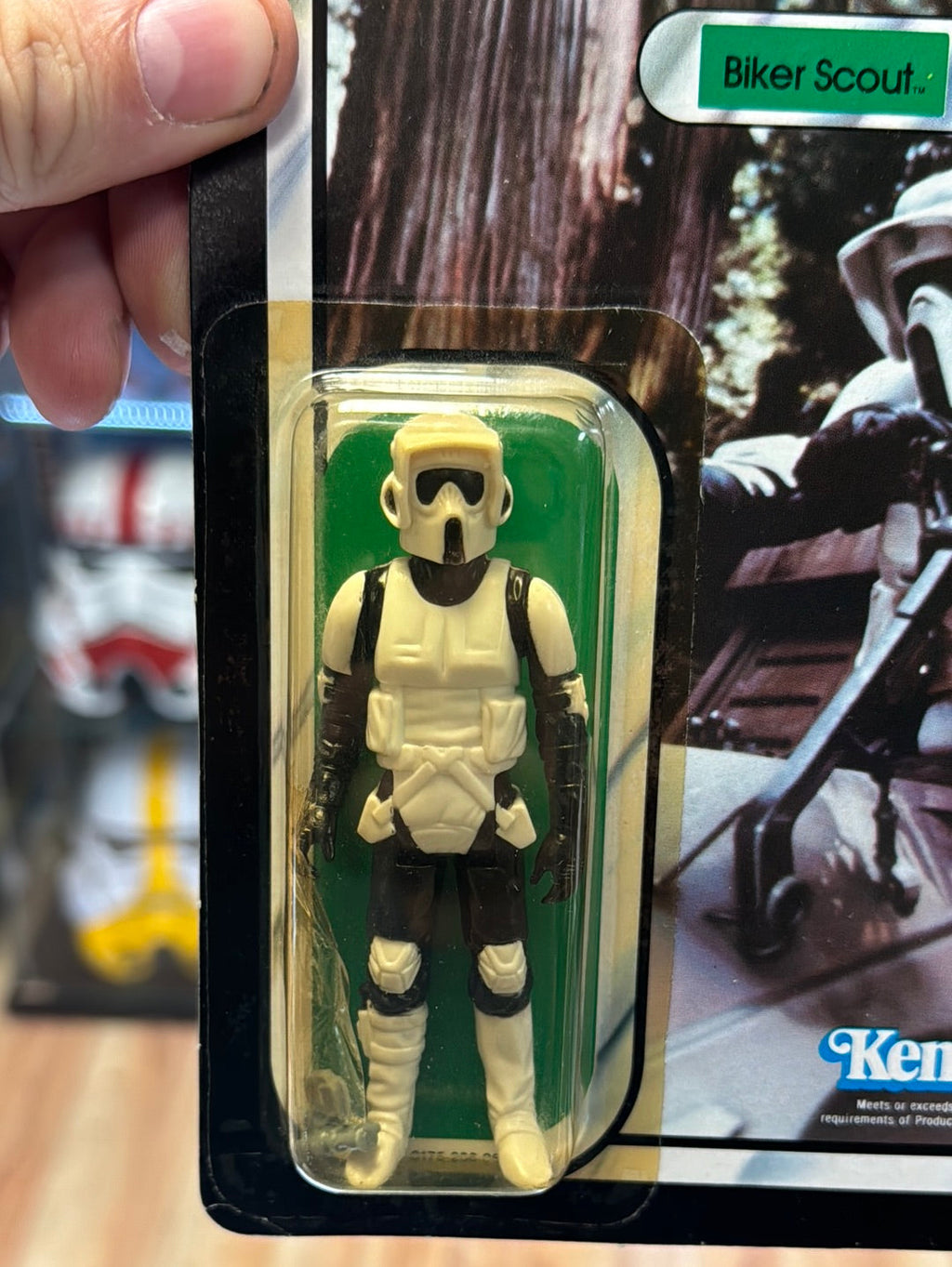 Biker Scout 77A ROTJ 1723 (Vintage Star Wars, Kenner) SEALED product image 8, provided for visual reference and product