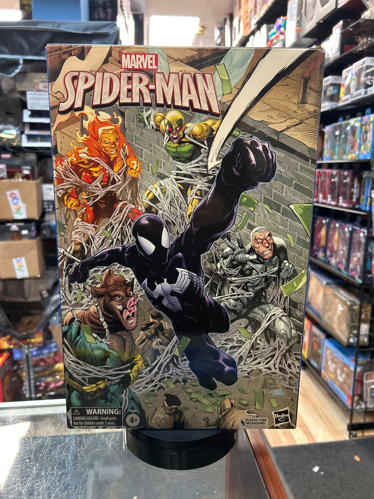 SpiderMan -Silvermane, Human Fly, Molten Man- (Marvel Legends, Hasbro) SEALED product image 1, provided for visual reference