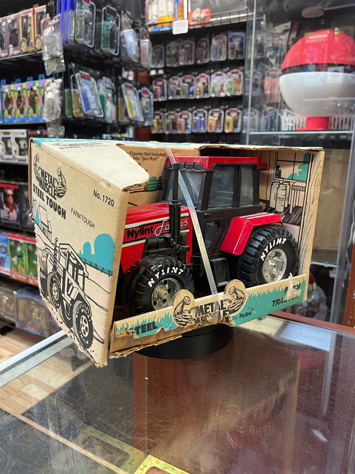 Farm Tractor Steel Tough (Vintage NYLint, Vintage Metal Muscle) Boxed product image 2, provided for visual reference and
