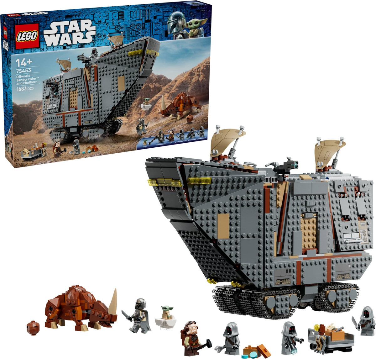 75453 Offworld Sandcrawler™ and Mudhorn product image 1, provided for visual reference and product detail review