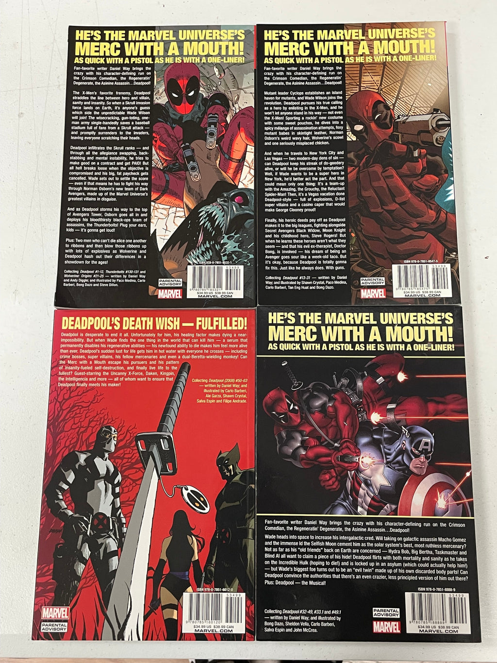 Deadpool The Complete Collection Set (Marvel TPB, Paperback) product image 2, provided for visual reference and product