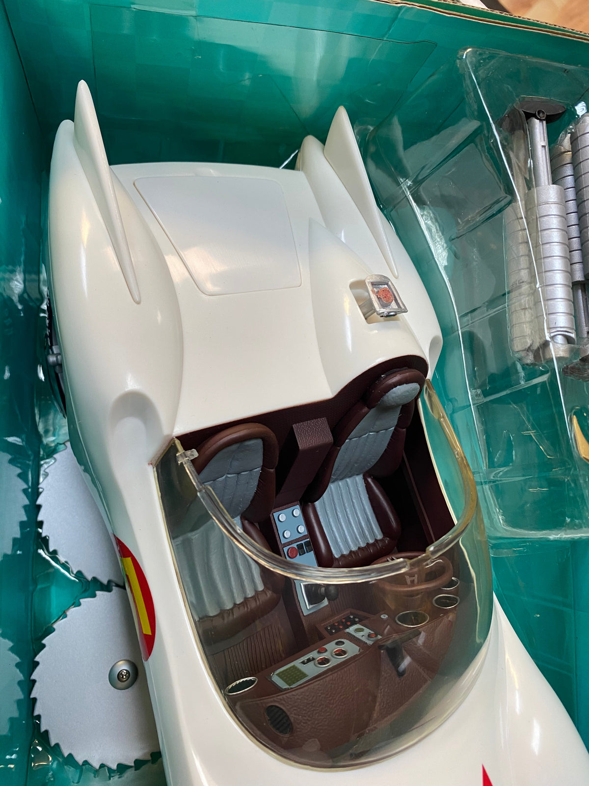 Mach 5 Playset with Spindle Chim Chim (Vintage Speed Racer, Resaurus) NEW product image 14, provided for visual reference