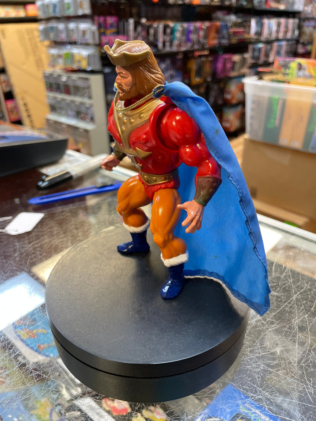 King Randor with Crown & Cape 1270 (Vintage MOTU, Mattel) product image 3, provided for visual reference and product detail