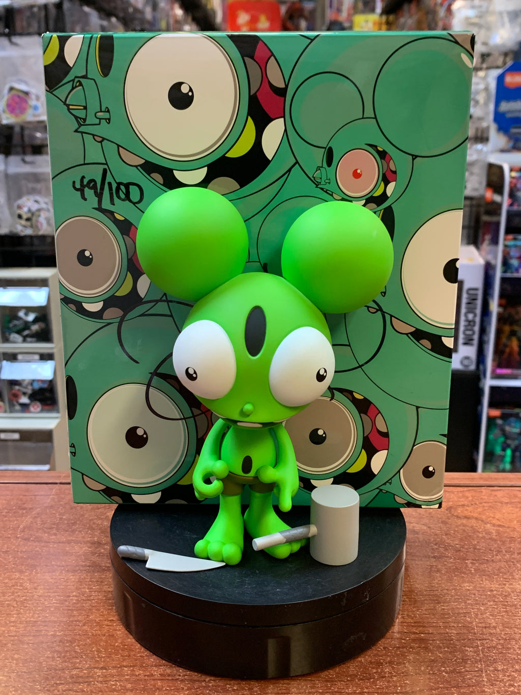 Green Space Monkey 49/100 (James Marshall Big Shot Works) NEW product image 1, provided for visual reference and product