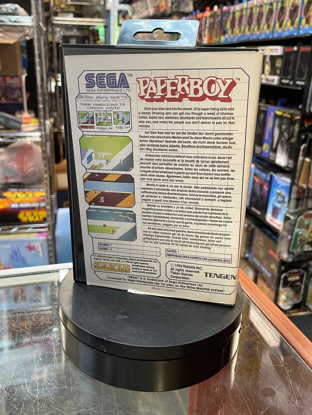 Paperboy UK (SEGA Master System SMS, Video Games) **COMPLETE** product image 8, provided for visual reference and product