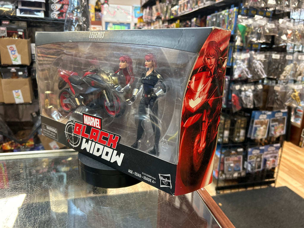 Black Widow with Cycle (Marvel Legends, Hasbro) **SEALED** product image 6, provided for visual reference and product detail