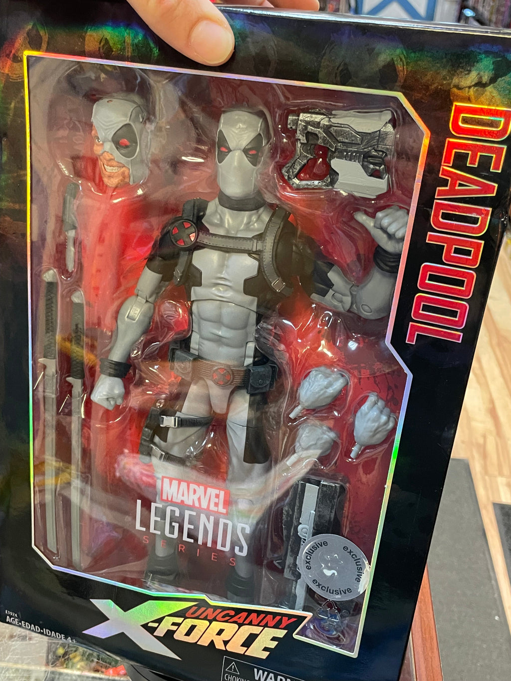 X-Force Deadpool -Deluxe- (Marvel Legends, Hasbro) **SEALED** product image 7, provided for visual reference and product
