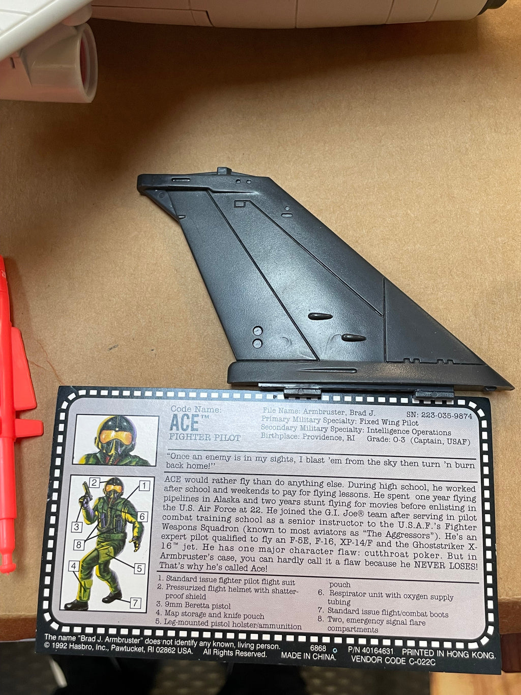 Ghoststriker X-16 with Box (Vintage GI Joe, Hasbro) **COMPLETE** product image 15, provided for visual reference and product