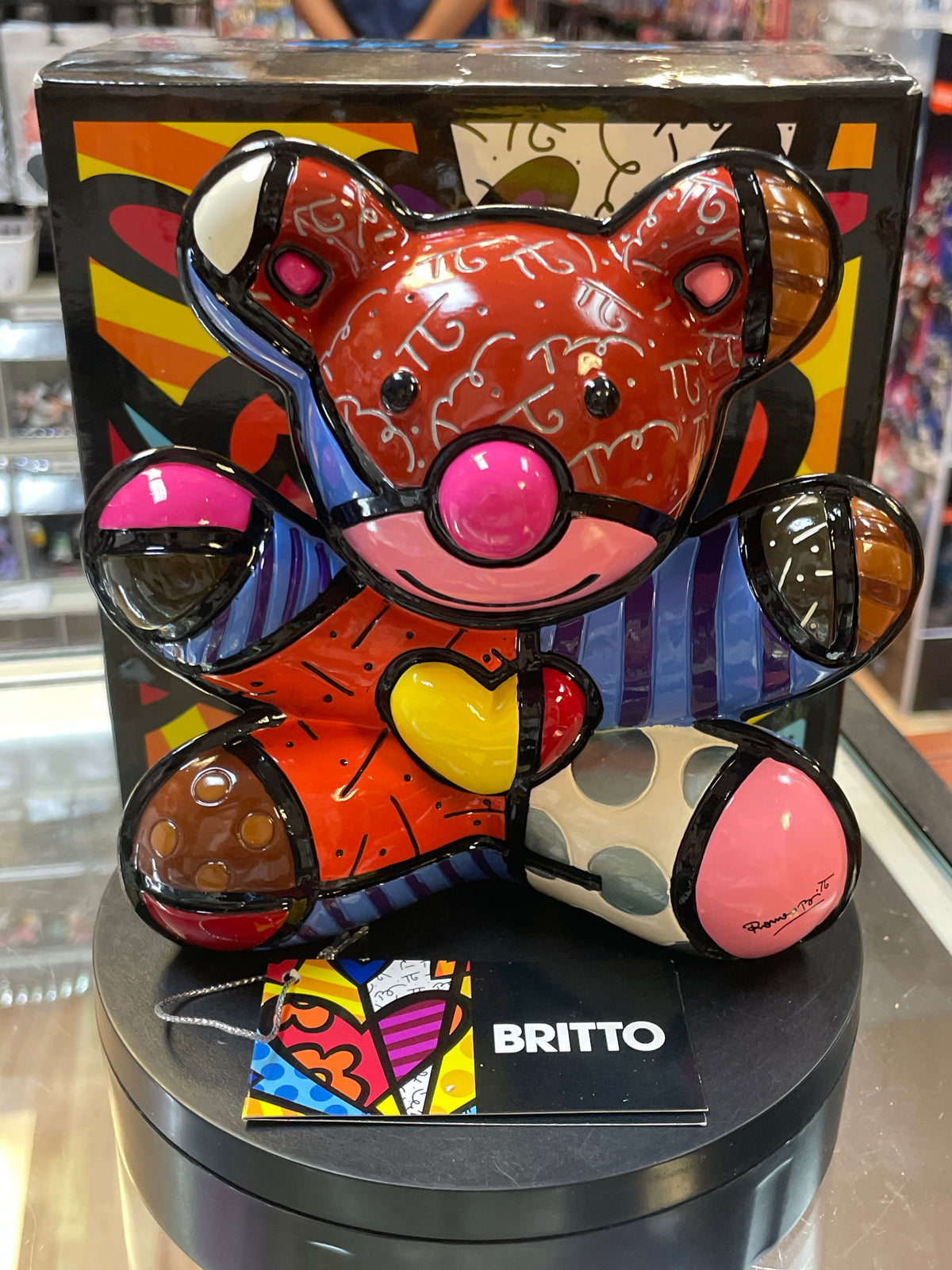 Happy Bear #2601 (Enesco, Britto) NEW OPEN product image 1, provided for visual reference and product detail review