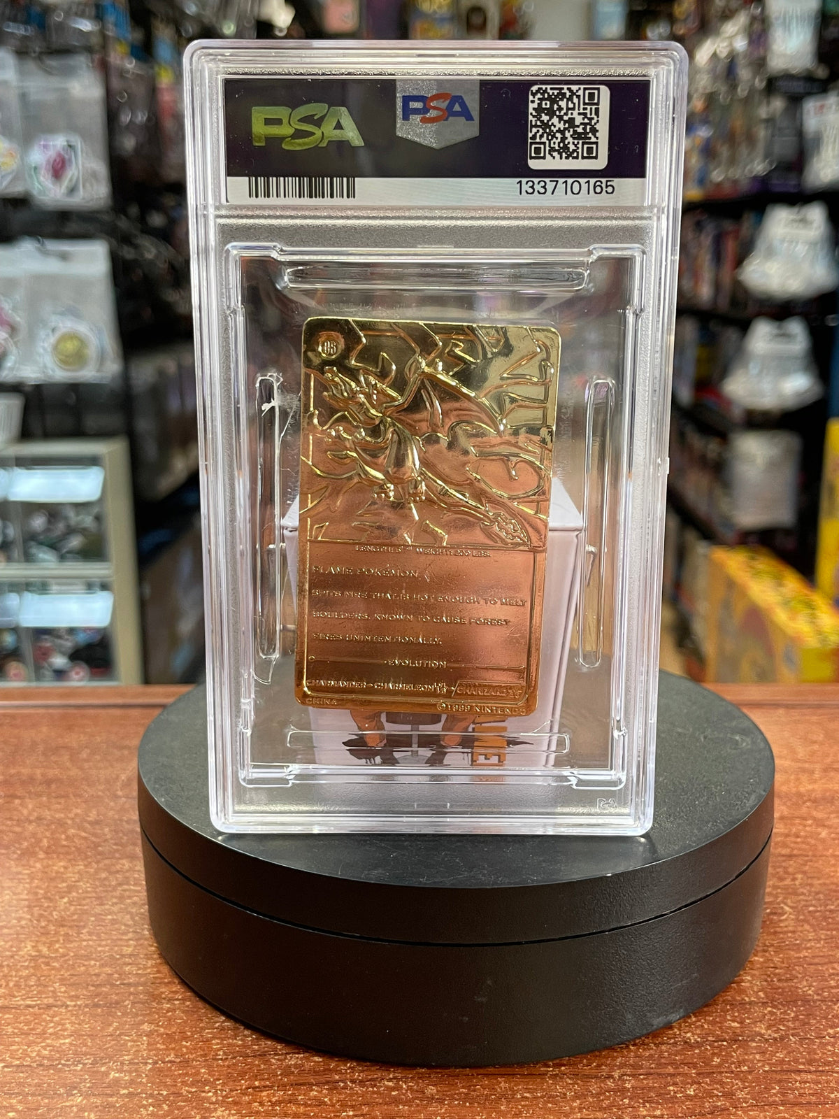 Charizard Burger King Gold Card 0165 (Pokemon, Wizard) **PSA 6** product image 8, provided for visual reference and product