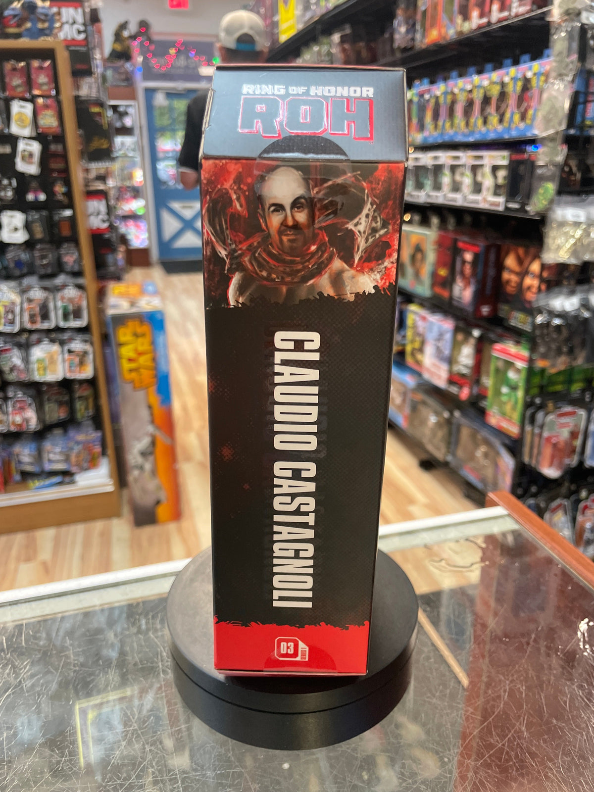 Claudio Castagnoli ROH (AEW Wrestling, Jazwares) **SEALED** product image 2, provided for visual reference and product