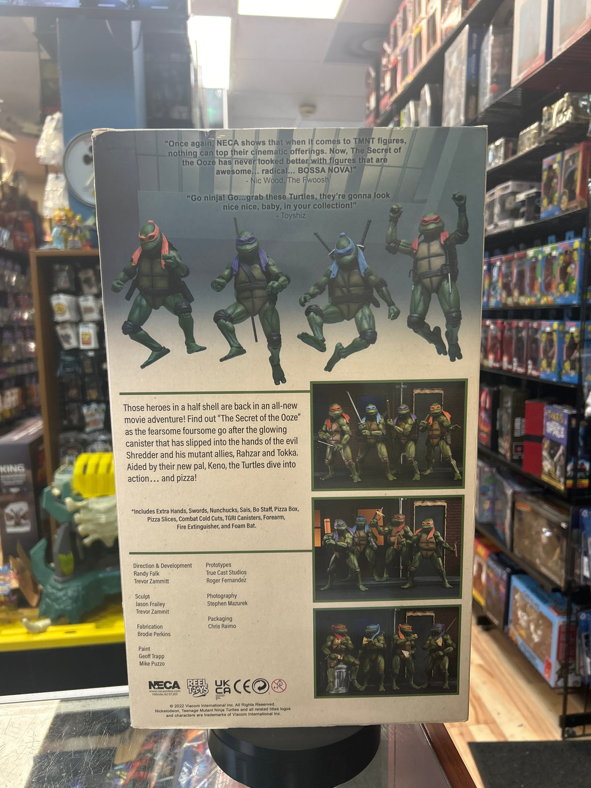 Secret of the Ooze 4 Pack (TMNT Ninja Turtles, NECA) **SEALED** product image 8, provided for visual reference and product