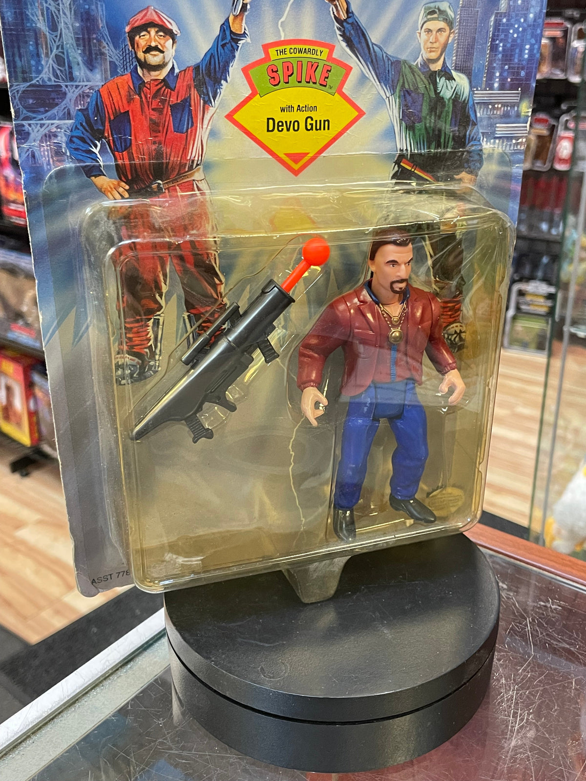 Spike with Devo Gun (Vintage Super Mario Bros, ERTL) **SEALED** product image 3, provided for visual reference and product