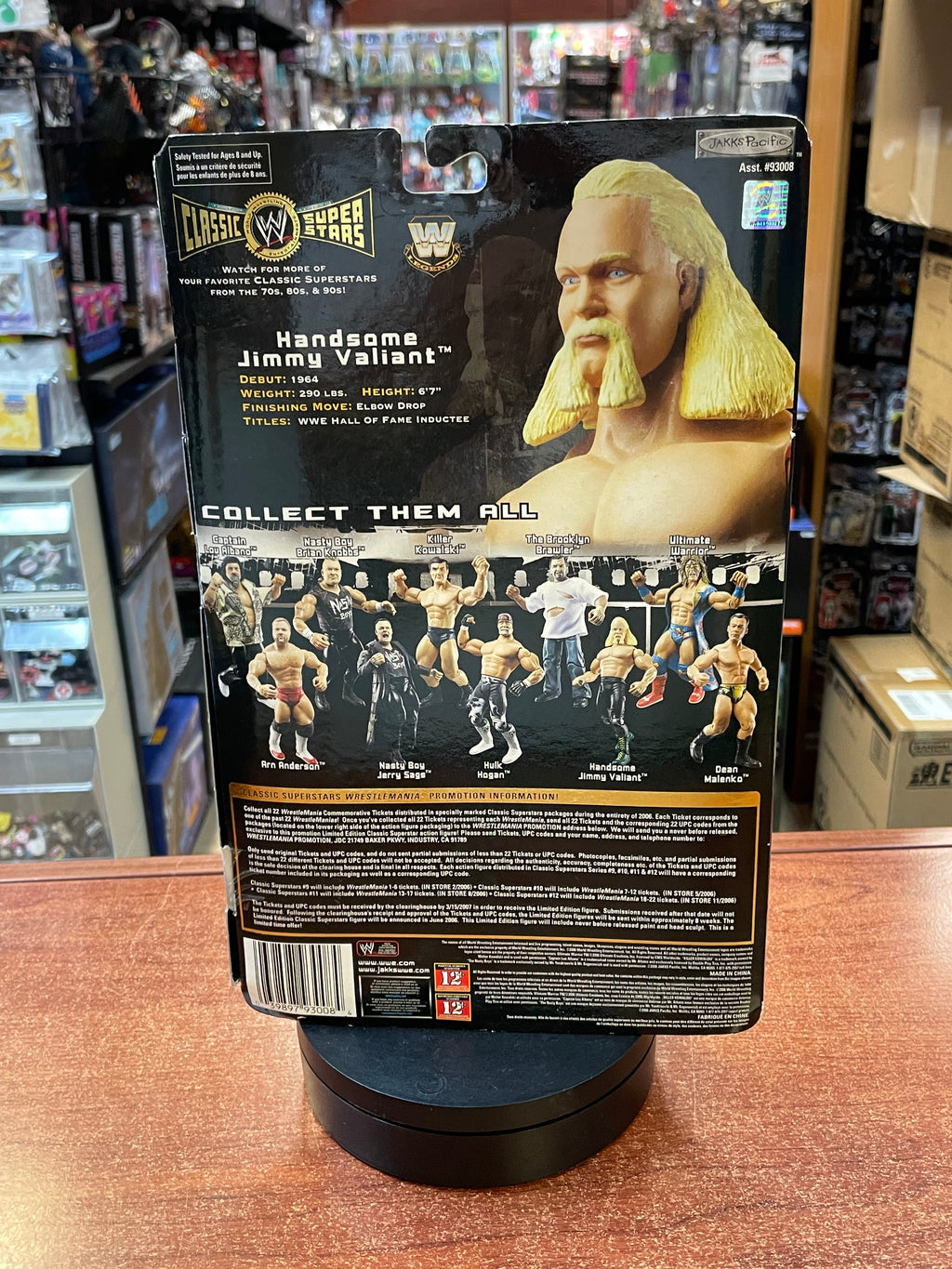 Handsome Jimmy Valiant (WWF Classic Superstars, Jakks) **SEALED** product image 3, provided for visual reference and product