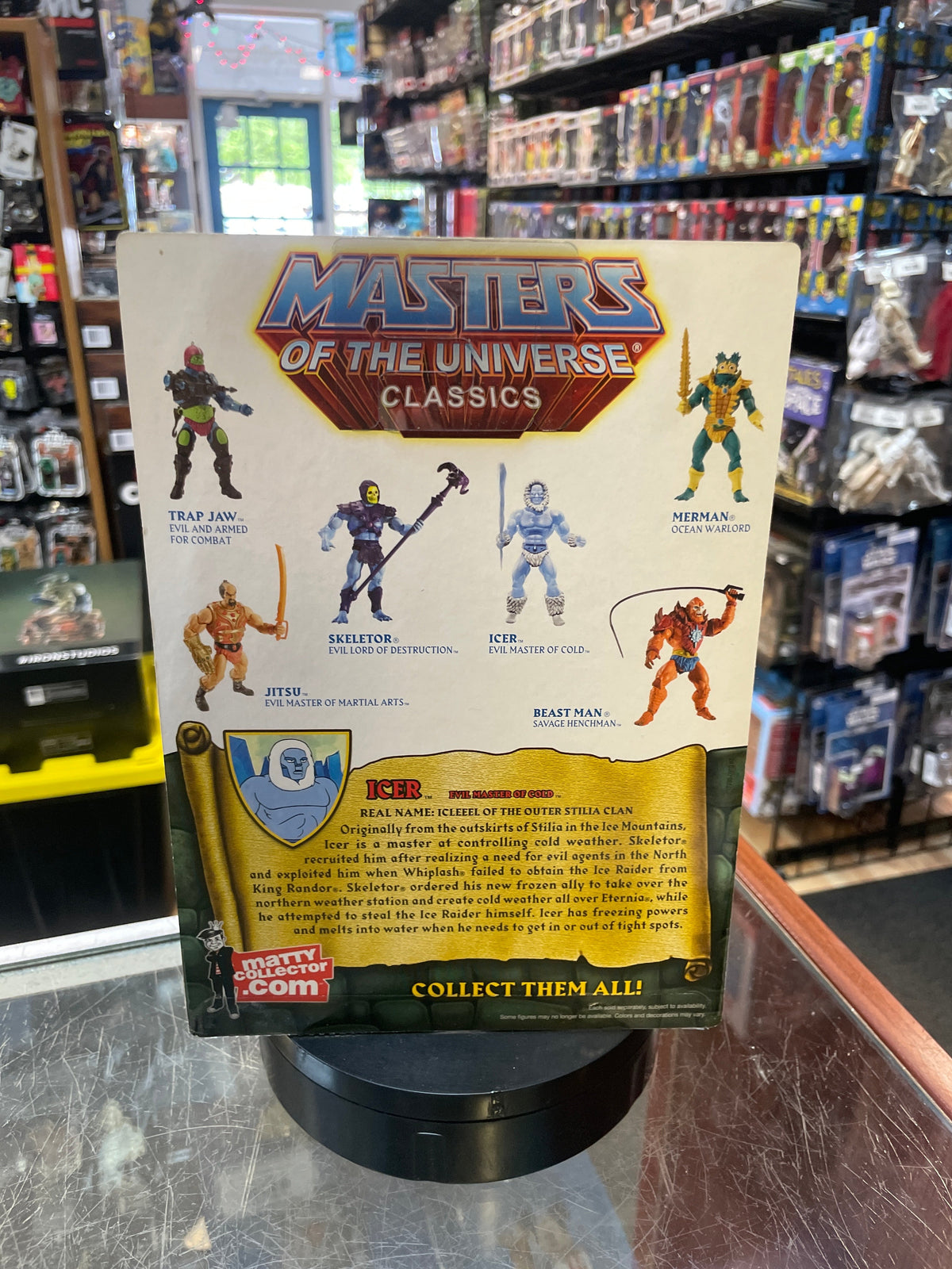 Icer (MOTU Classics, Masters Of The Universe, Mattel) **SEALED** product image 3, provided for visual reference and product