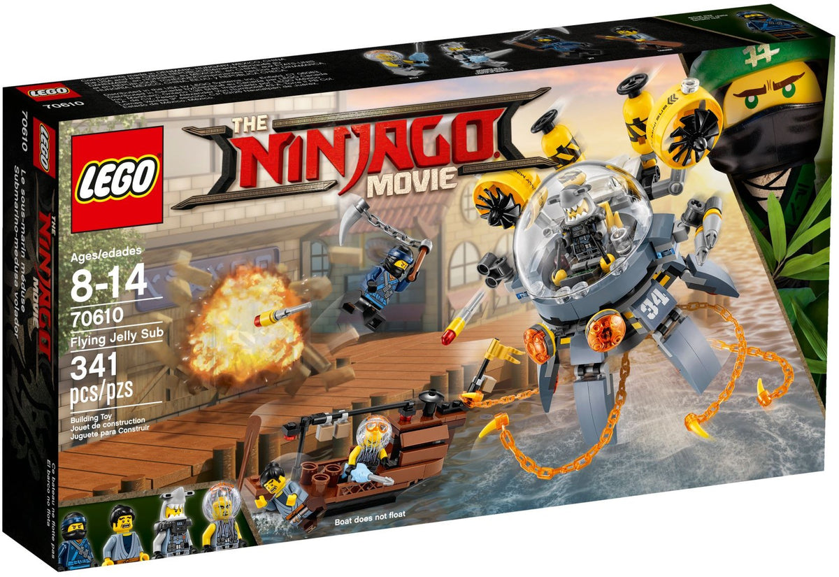70610 LEGO Ninjago: Flying Jelly Sub (Retired) (Certified Complete) product image 1, provided for visual reference and