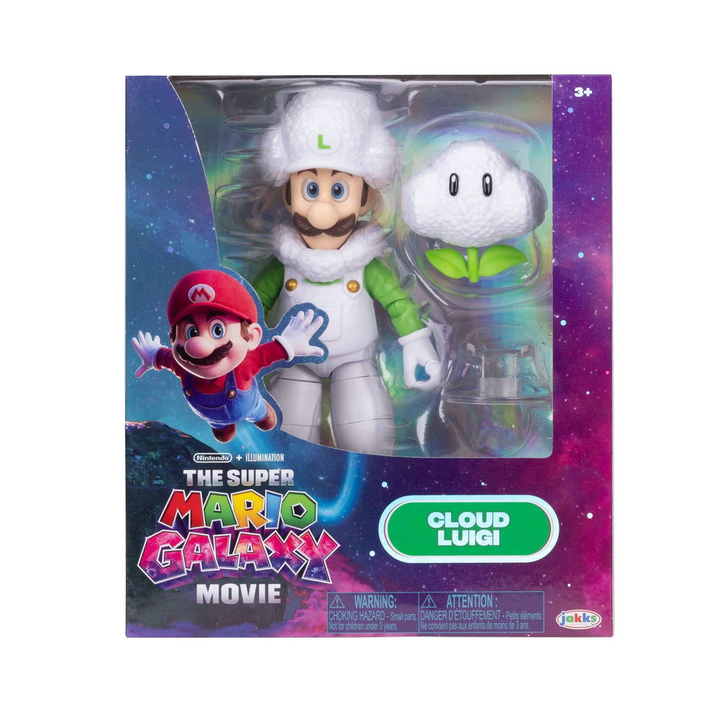 Cloud Luigi 5in (Super Mario Galaxy, Jakks Pacific) **SEALED** product image 1, provided for visual reference and product