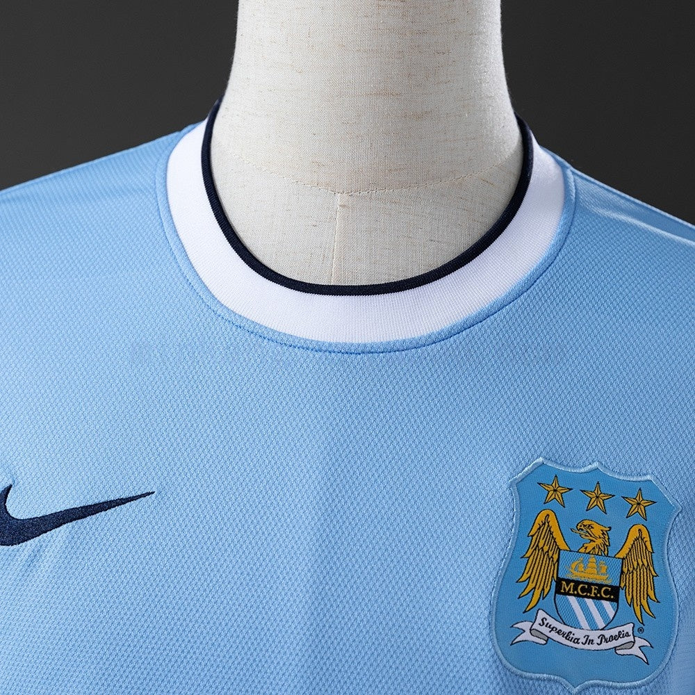Manchester City Jersey 2013-14 Home Retro Football Kit product image 6