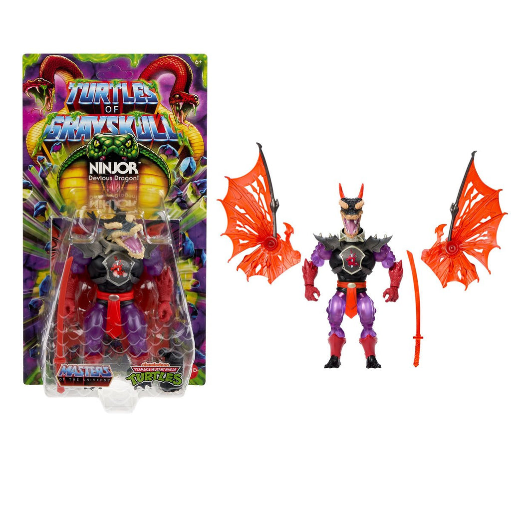 Turtles of Grayskull Ninjor (MOTU Origins, Mattel) SEALED product image 2, provided for visual reference and product detail