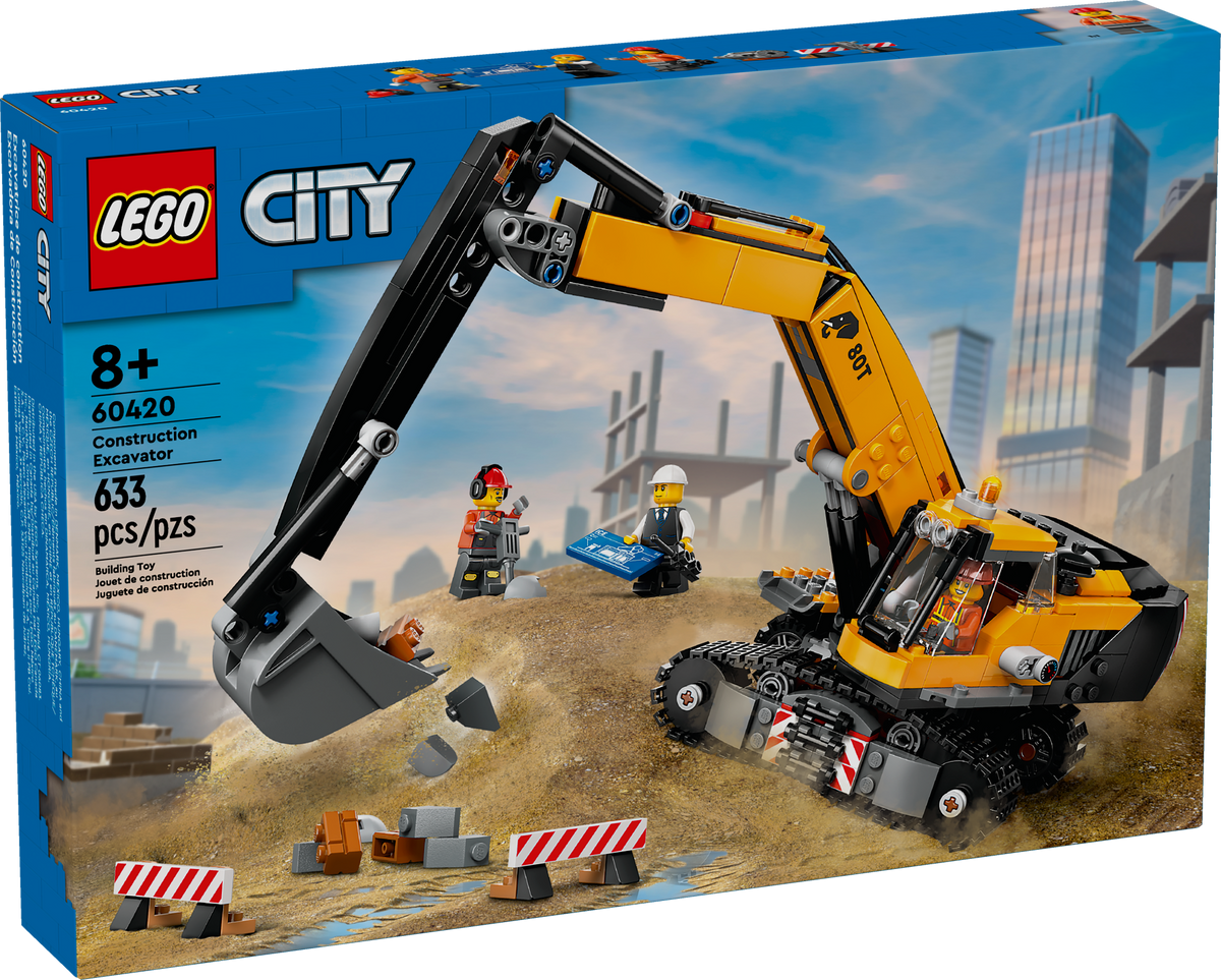 60420 LEGO City: Yellow Construction Excavator product image 3, provided for visual reference and product detail review