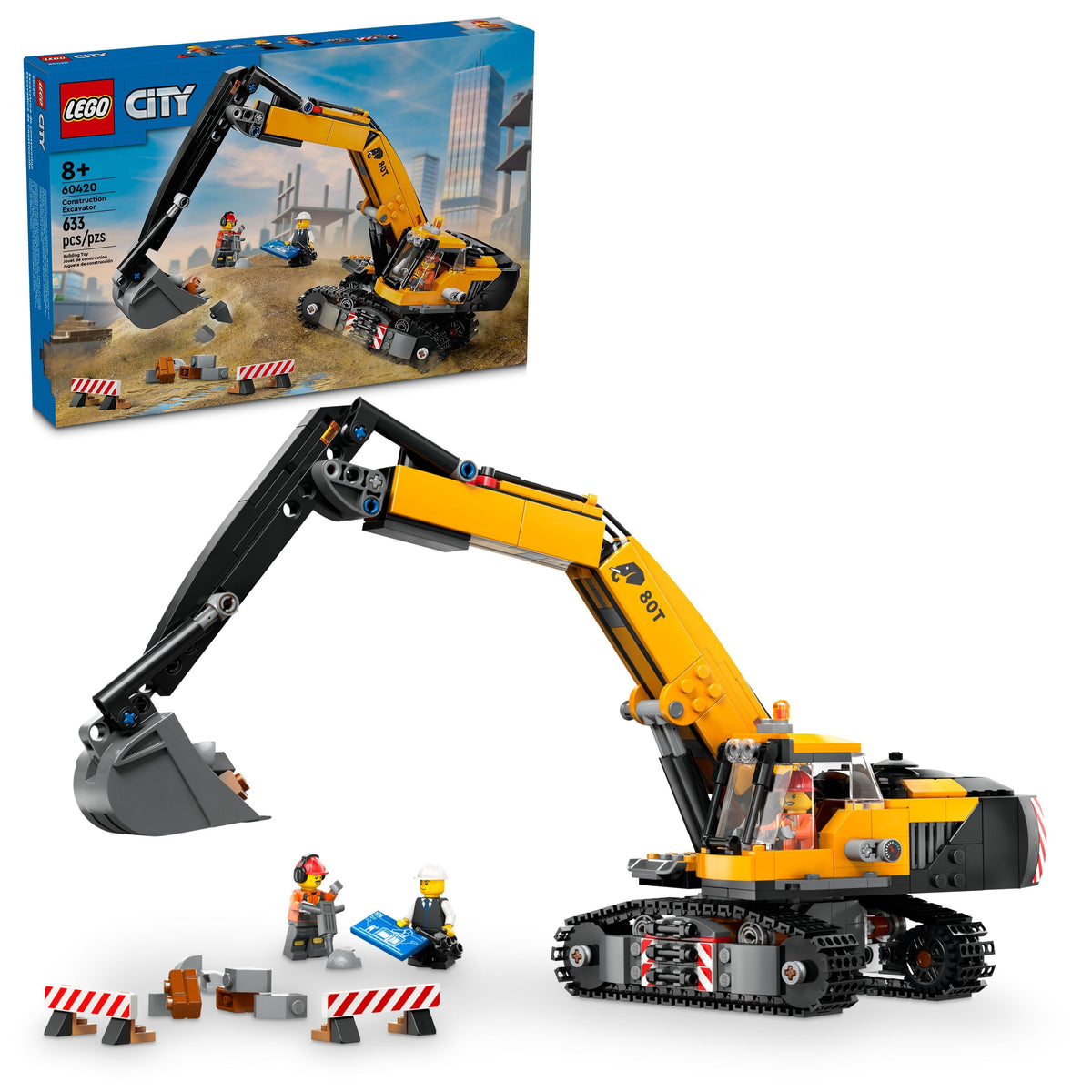 60420 LEGO City: Yellow Construction Excavator product image 2, provided for visual reference and product detail review