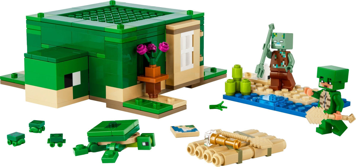 21254 LEGO Minecraft: The Turtle Beach House (Retired) (New Sealed) product image 2, provided for visual reference and