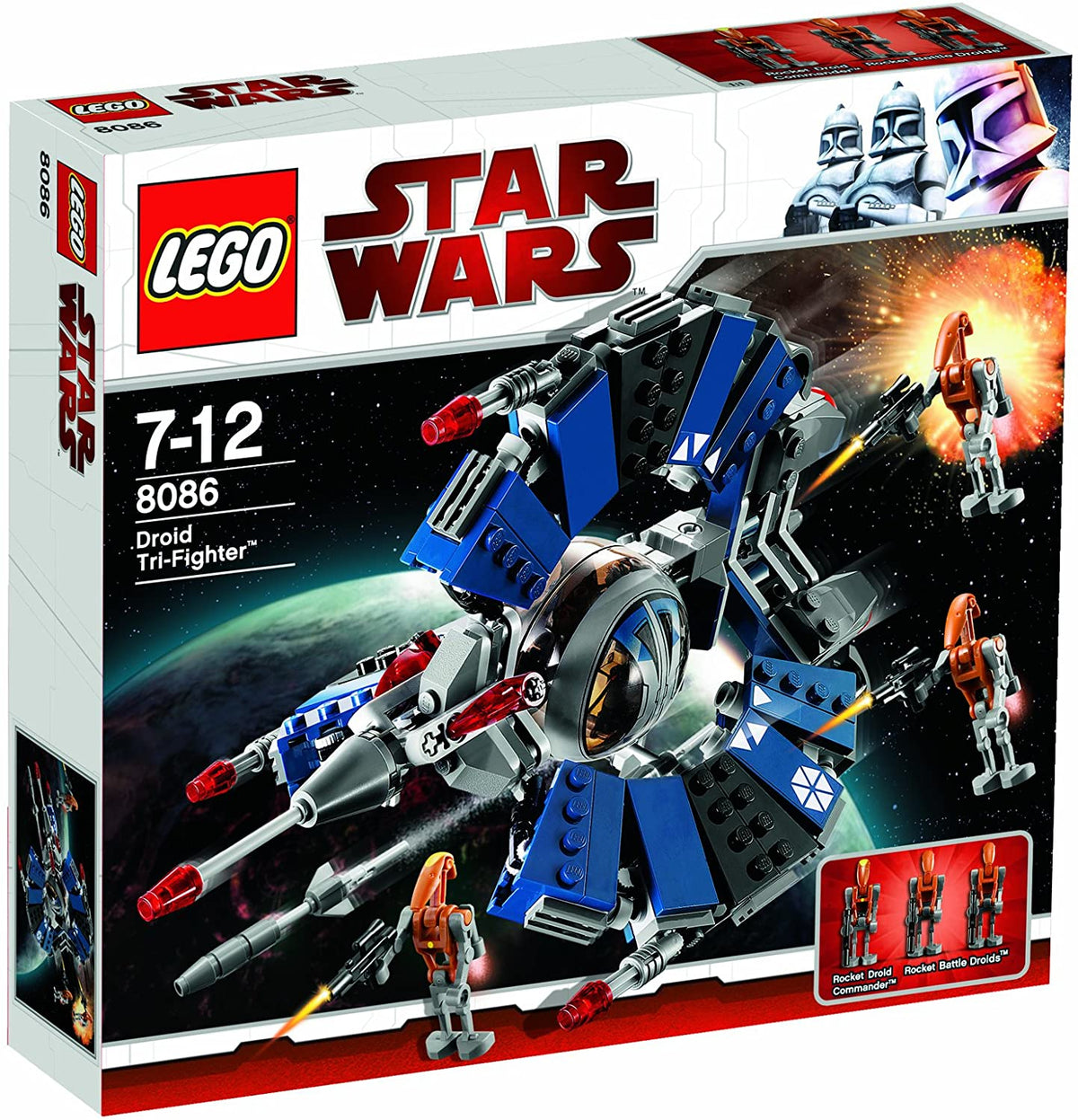 8086 Droid Tri-Fighter (Retired) (Certified Complete) product image 1, provided for visual reference and product detail