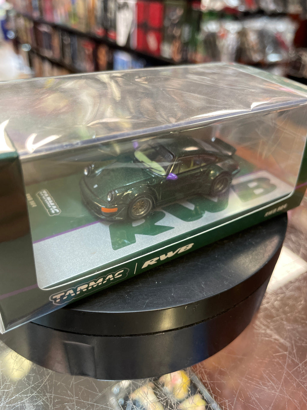 Tarmac Works Green RWB 964 (Diecast, 1:64 Scale, Rauh-Welt) SEALED product image 4, provided for visual reference and