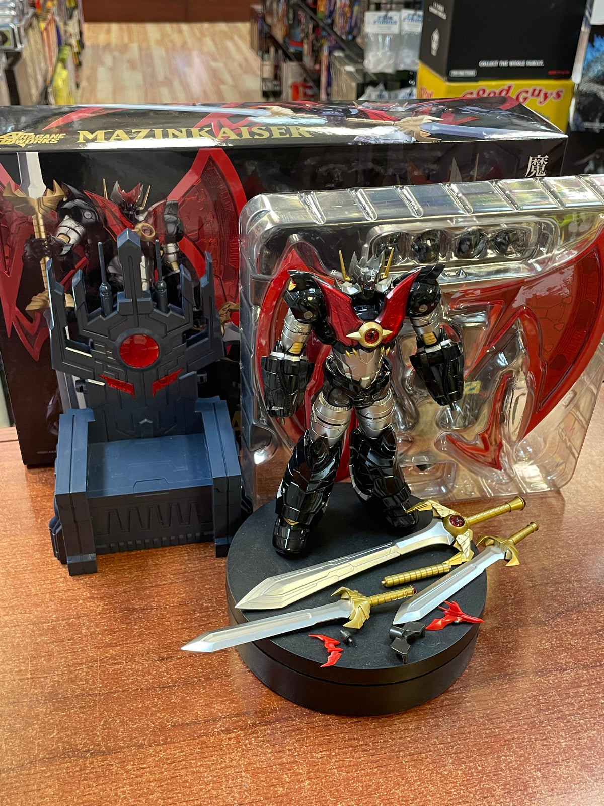 Mazinkaizer With Throne (Goodsmile Company Hagane Works, Sentinel) OPEN BOX product image 3, provided for visual reference