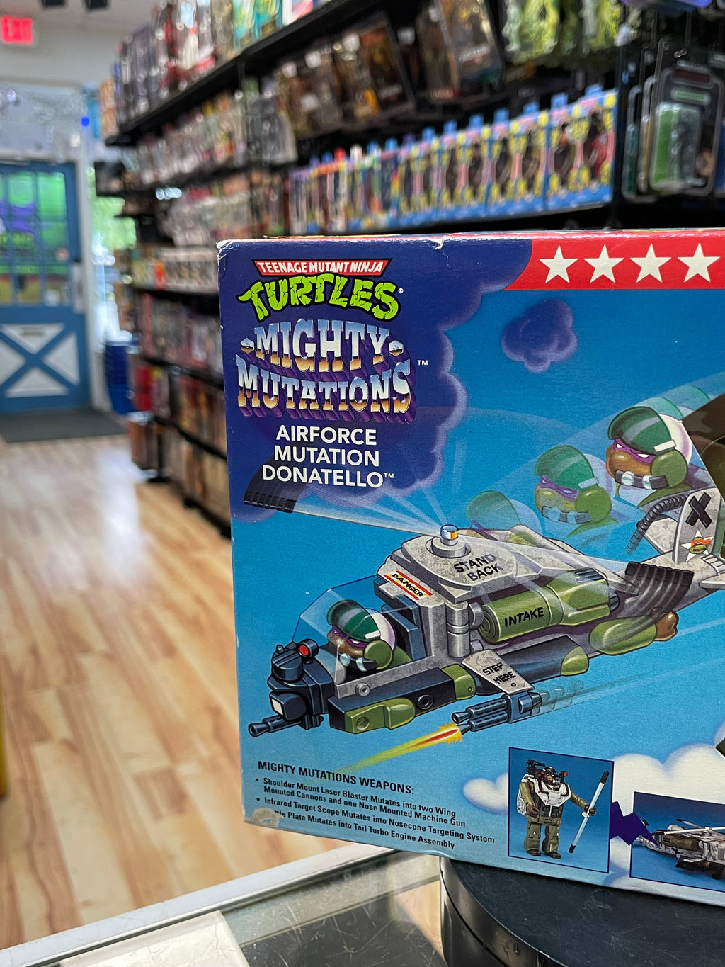 Air Force Mutation Donatello (Vintage Teenage Ninja Turtles Mighty Mutations, TMNT Playmates) SEALED product image 4,