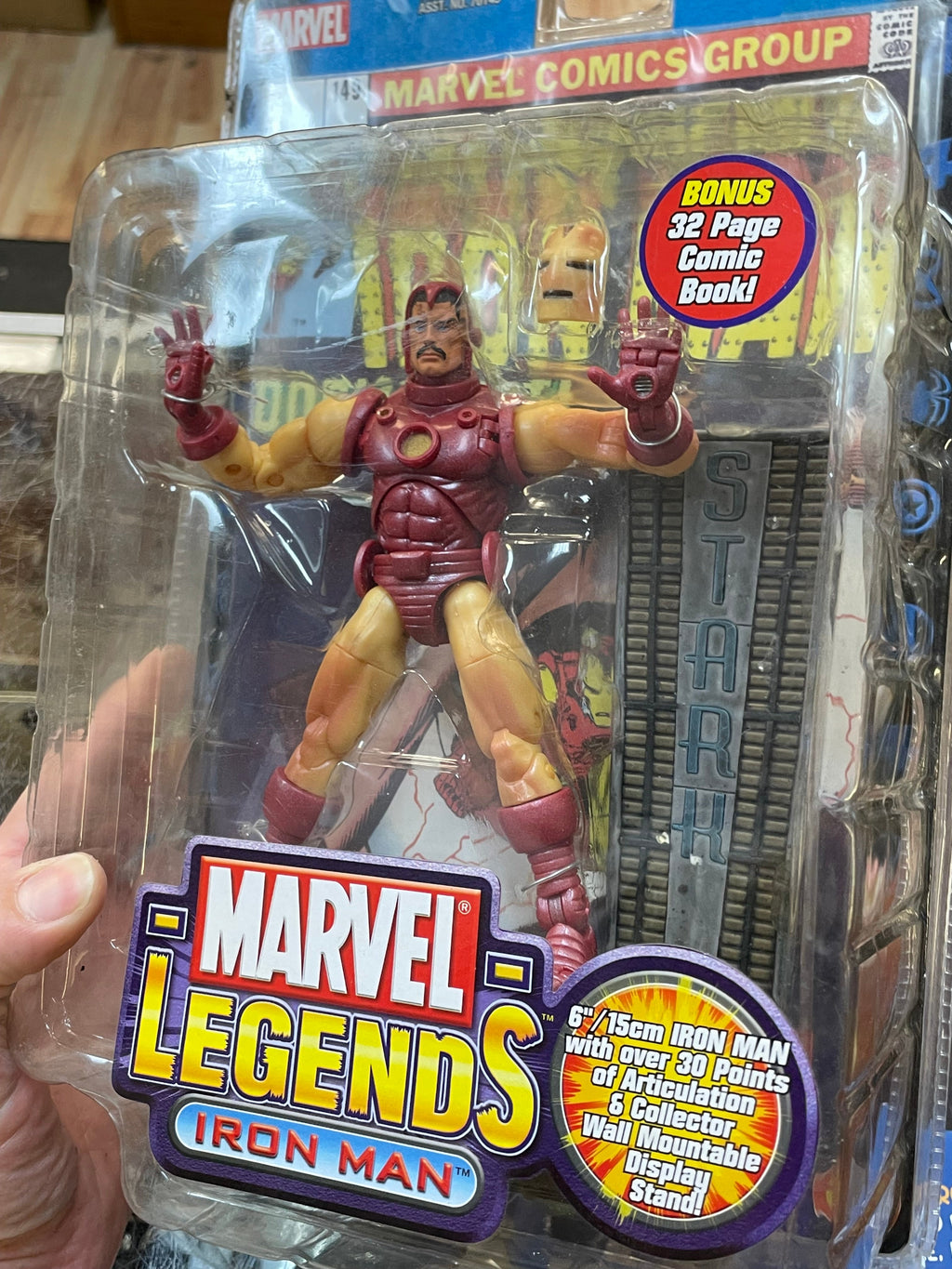 Iron Man -Series 1- (Marvel Legends, Toybiz) **SEALED** product image 7, provided for visual reference and product detail