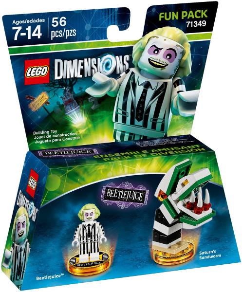 71349 Fun Pack - Beetlejuice (Beetlejuice and Saturn's Sandworm) (Retired) (New Sealed) product image 1, provided for visual