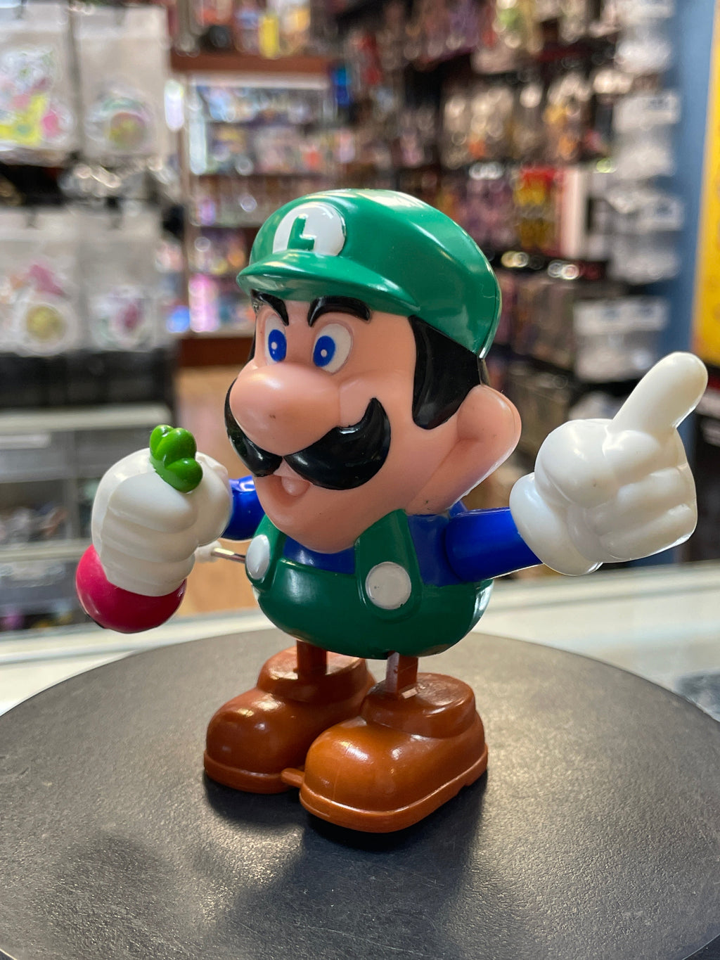 Luigi Wind Up (Vintage Super Mario Brothers, Nasta) WORKING product image 2, provided for visual reference and product
