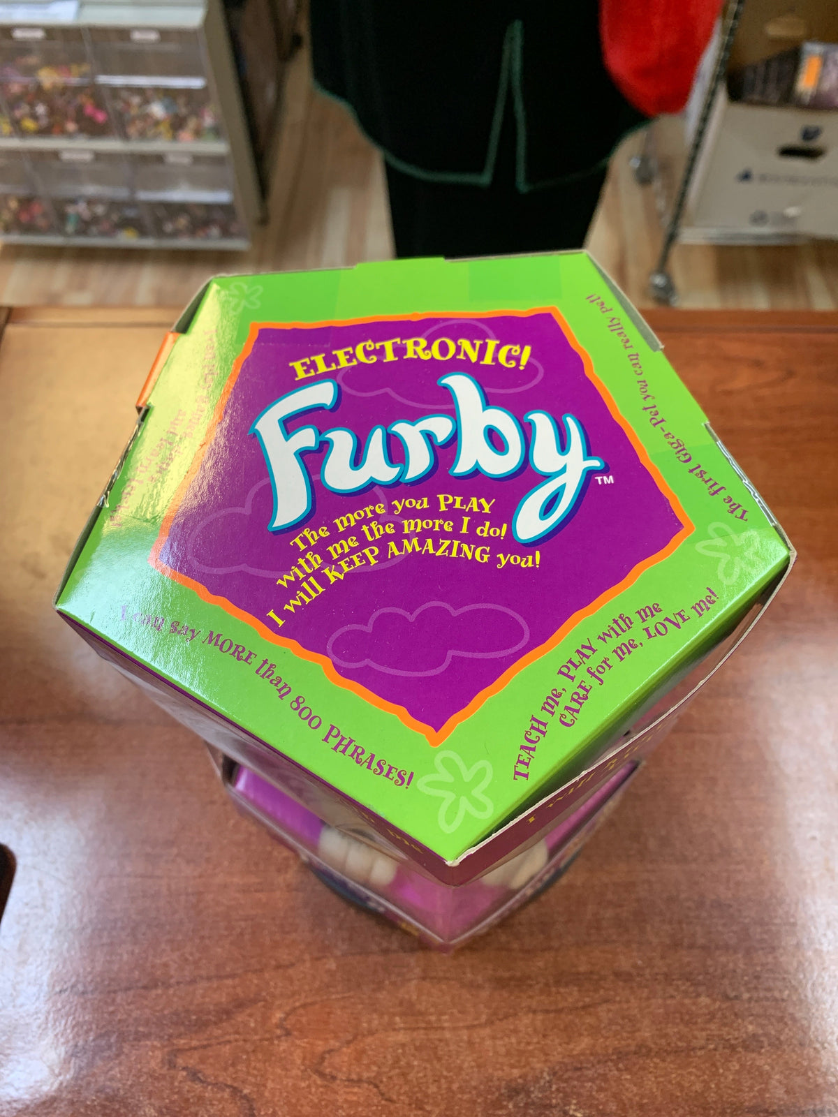 Zebra Furby Tan Eyes (Vintage Furby, Tiger Electronics) SEALED product image 6, provided for visual reference and product