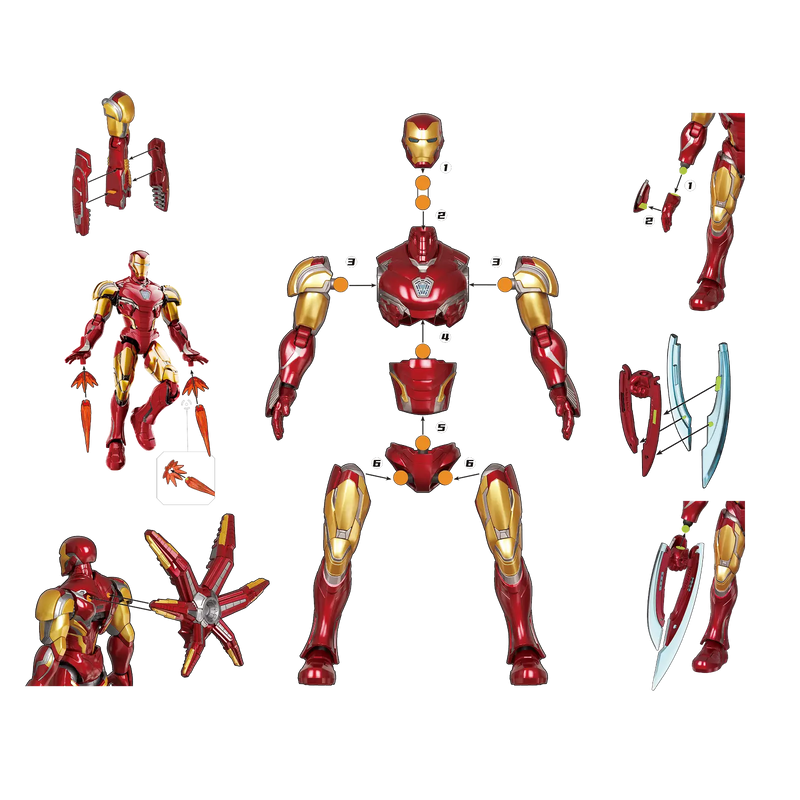Deluxe Iron Man MK85 Champion Class (Marvel, Blokees) SEALED product image 2, provided for visual reference and product