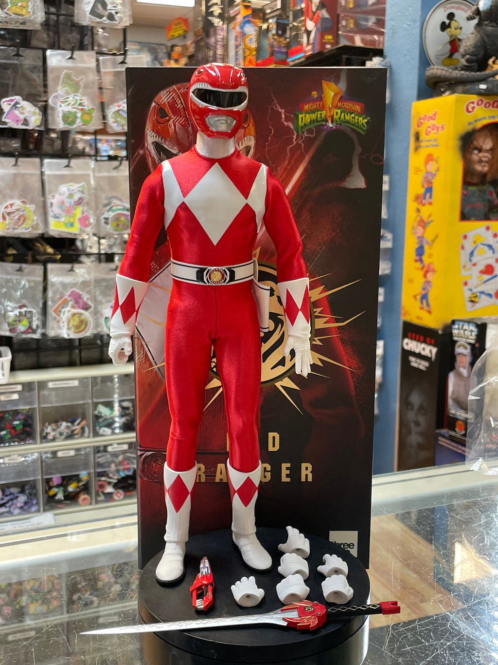 Red Ranger 1/6 Scale (Threezero, MMPR Power Rangers) COMPLETE product image 1, provided for visual reference and product
