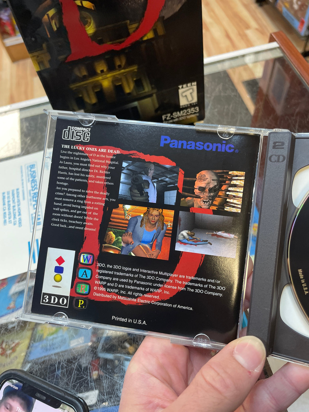 D 2Disc -Long Box- (Panasonic 3DO, Vintage Video Games) **COMPLETE** product image 7, provided for visual reference and