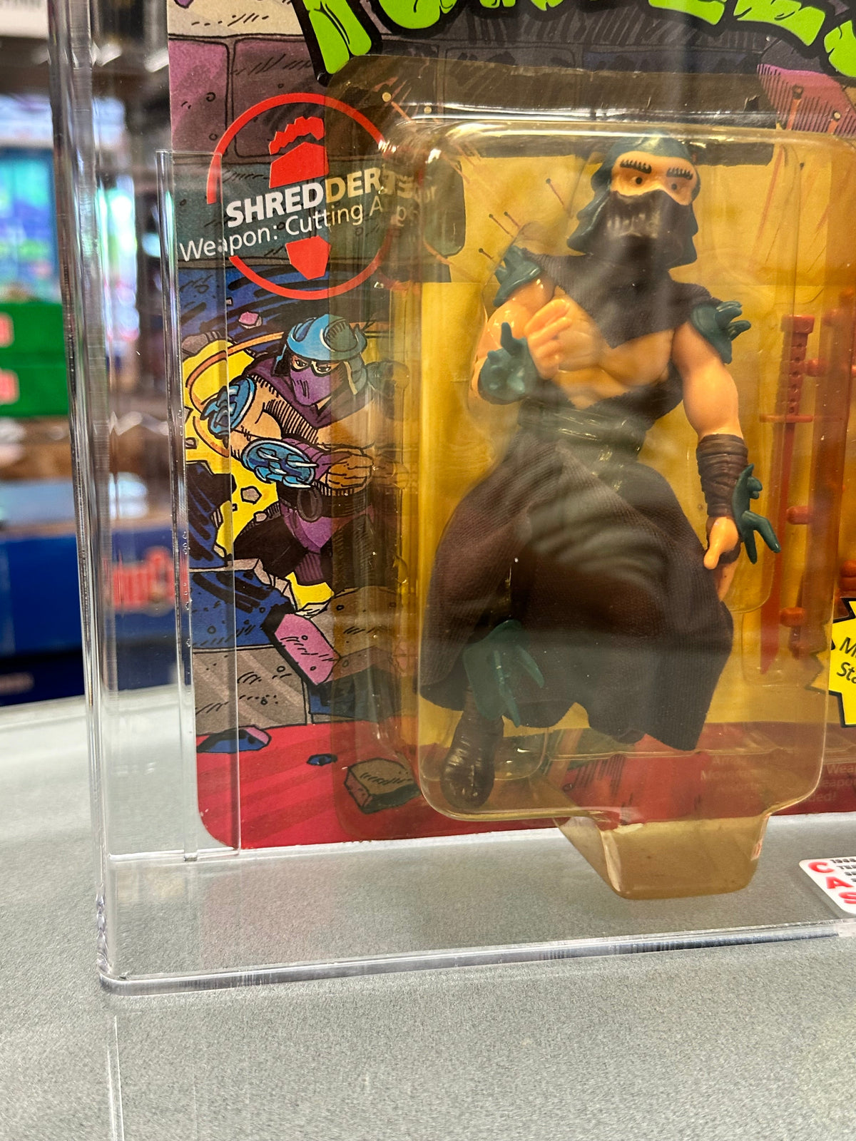 1988 Shredder Soft Head (TMNT Mutant Ninja, Playmates) GRADE: 70+ product image 4, provided for visual reference and product