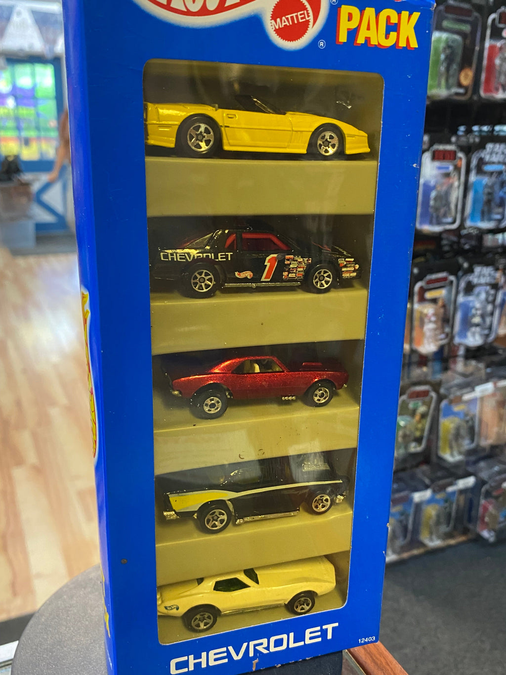 Chevrolet Gift Pack with White Coupe 12403 (Vintage Hot Wheels, Mattel) SEALED product image 4, provided for visual