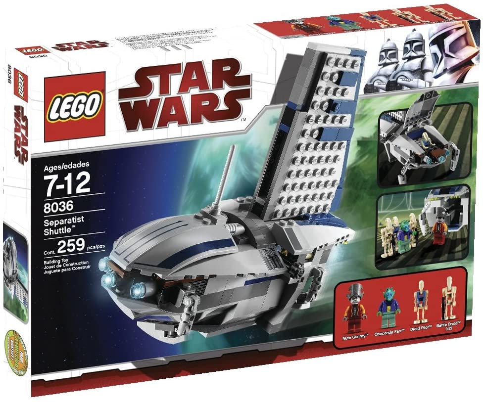 8036 Separatist Shuttle (Retired) (Certified Complete) product image 1, provided for visual reference and product detail