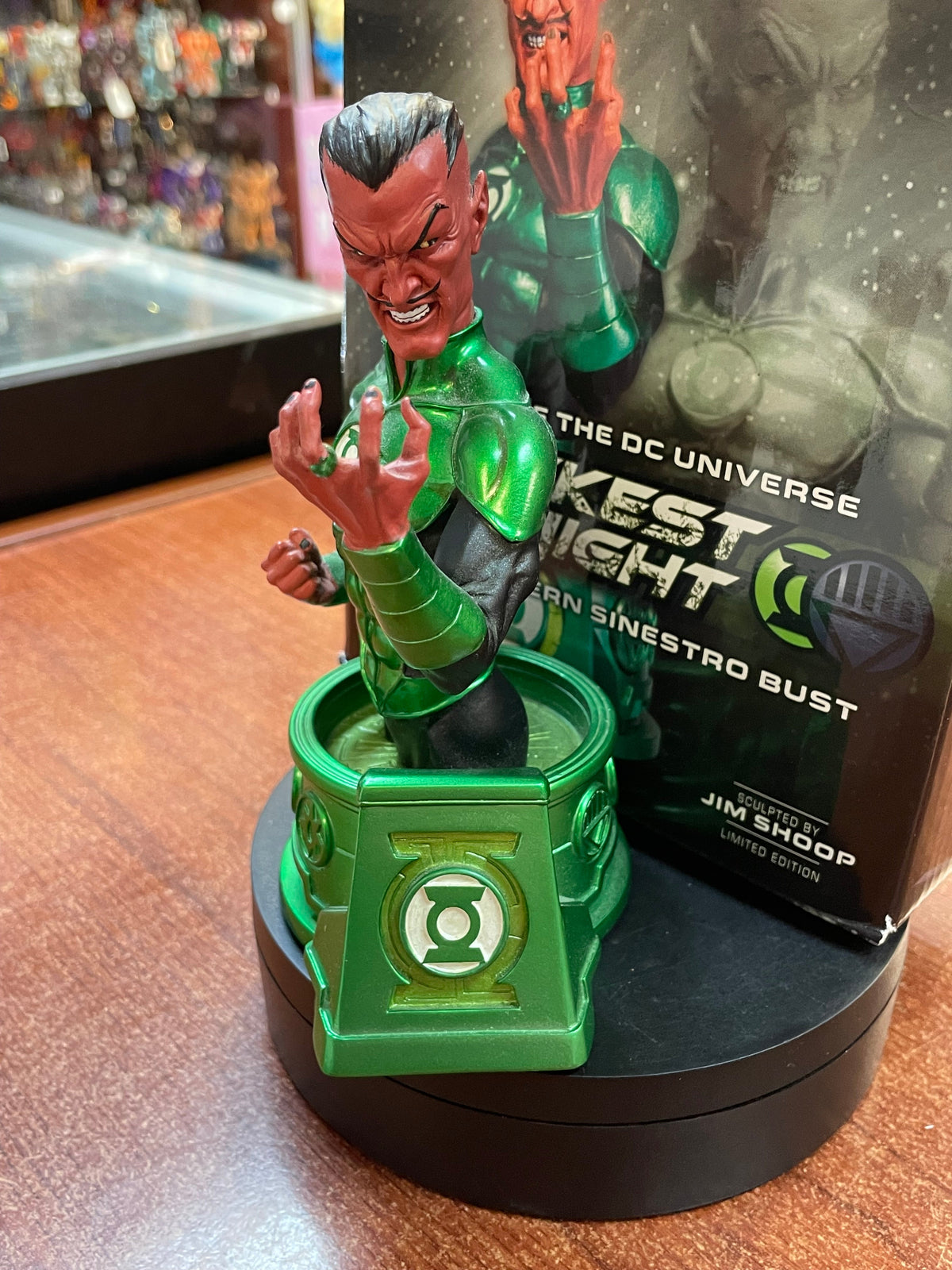 Green Lantern Sinestro Bust (DC Comics, DC Direct, Blackest Night) OPEN BOX product image 3, provided for visual reference