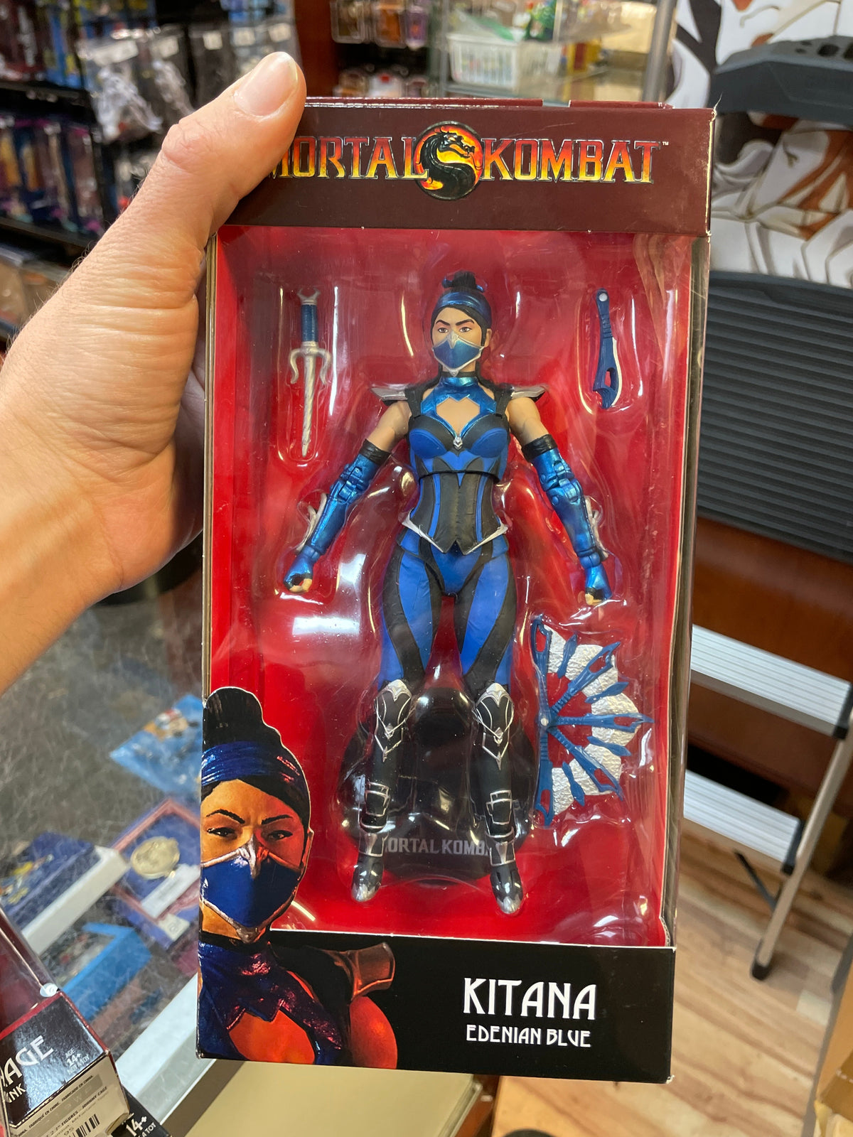 Kitana -Edenian Blue- (Mortal Kombat, McFarlane Toys) **SEALED** product image 3, provided for visual reference and product