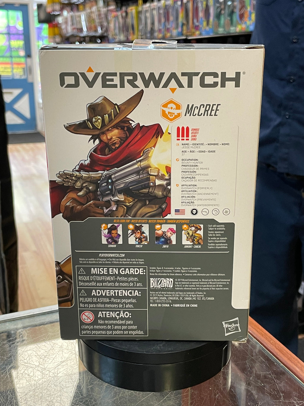 McCree (Overwatch Ultimates, Hasbro) **SEALED** product image 2, provided for visual reference and product detail review