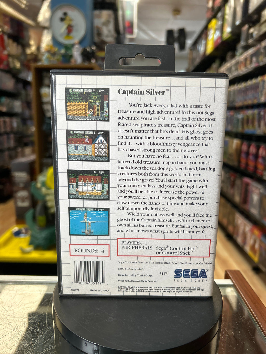 Captain Silver 0840 (SEGA Master System SMS, Video Games) **COMPLETE** product image 7, provided for visual reference and