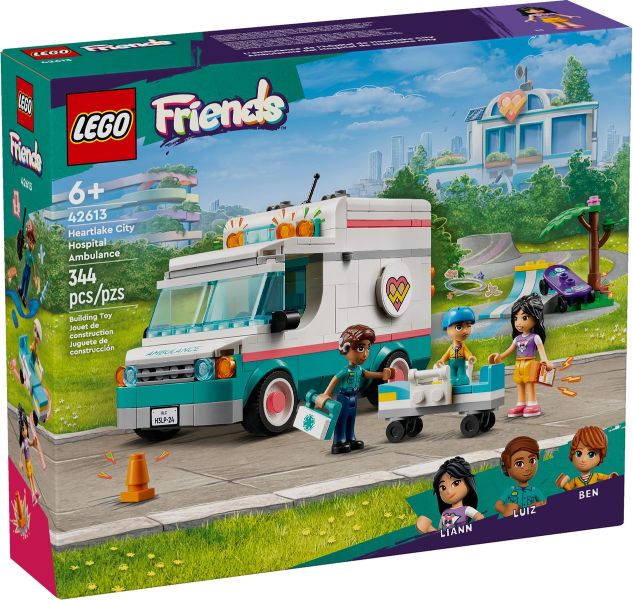 42613 Heartlake City Hospital Ambulance (Retired) (New Sealed) product image 1, provided for visual reference and product