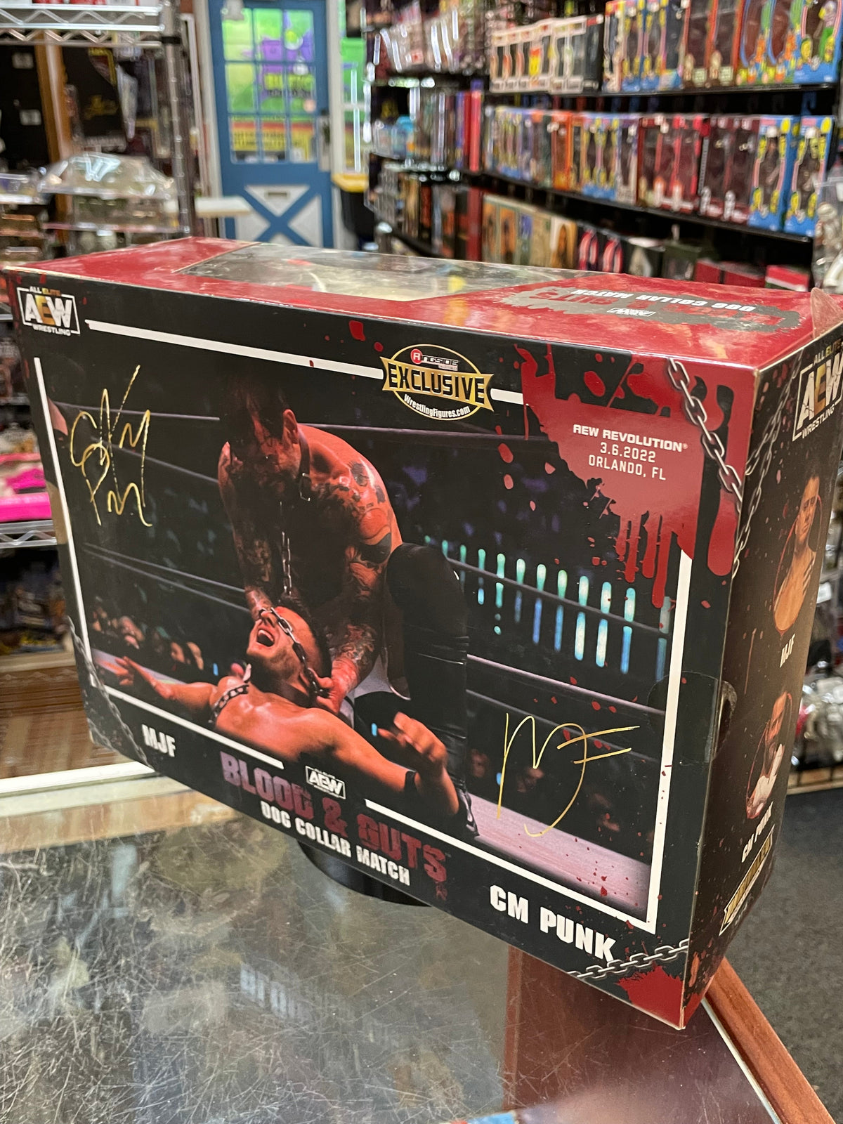 Blood & Guts: CM Punk & MJF (AEW Unmatched Collection, Jazwares) **SEALED** product image 12, provided for visual reference