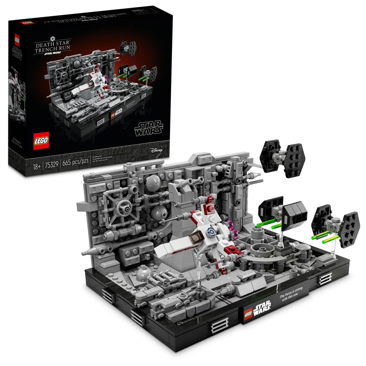 75329 Death Star™ Trench Run Diorama (Retired) (Certified Complete) product image 1, provided for visual reference and