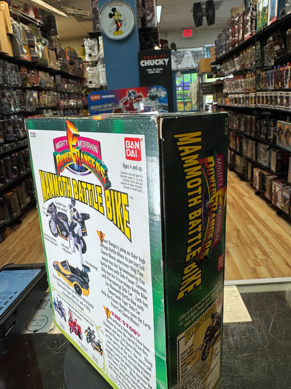 Mammoth Battle Bike (Vintage MMPR Power Rangers, Bandai) SEALED product image 8, provided for visual reference and product